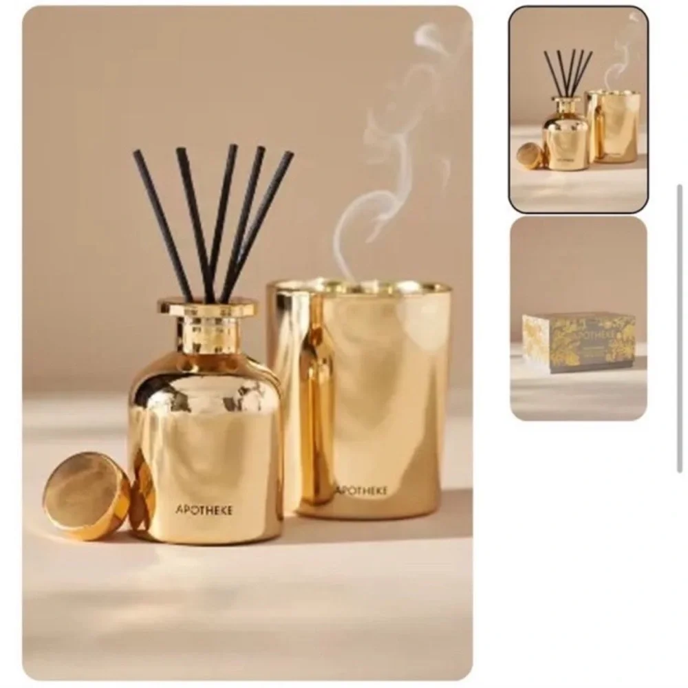 Apotheke white Vetiver Mini Duo  Candle & Reed Diffuser Gift Set